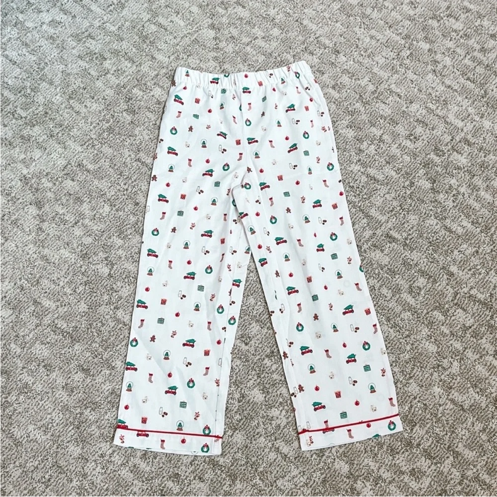 Petite Plume Big Kid's Winter Nostalgia Holiday Twill Pajama Set—14